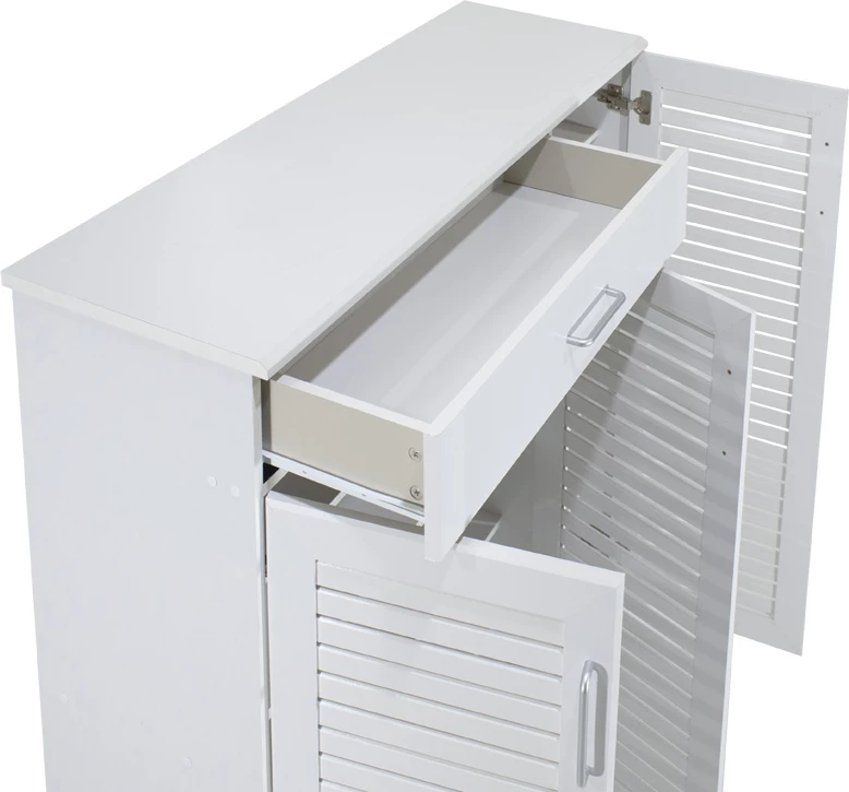 Dollap këpucësh Sante 30 palë i bardhë 120x37x123cm