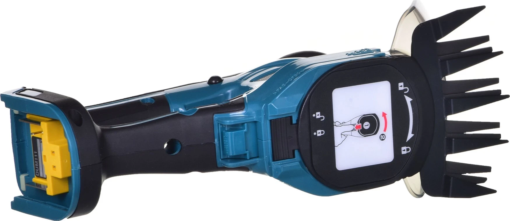 Makita DUM111ZX, Gërshërë pa kabllo për bar 11 cm, E Zezë dhe Blu