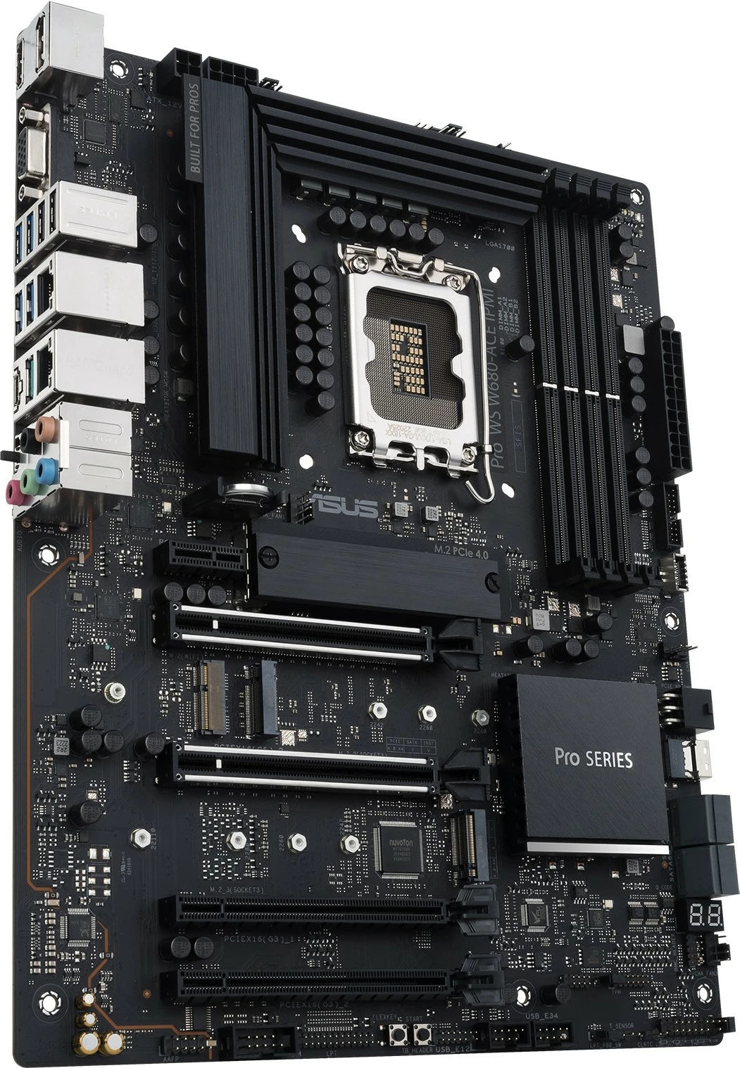 Pllakë amë ASUS PRO WS W680-ACE IPMI, Intel, LGA 1700, DDR5-SDRAM, 128 GB