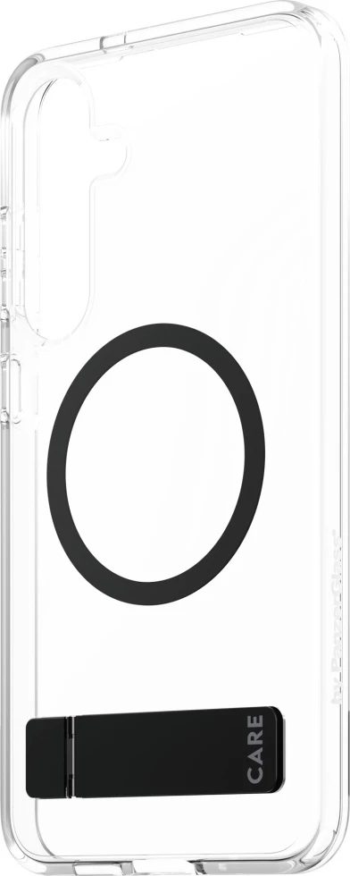 Mbështjellës PanzerGlass CARE Kickstand & QI për Samsung Galaxy S25+, Transparent