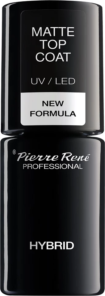Top coat mat për llakë hibrid për femra Pierre Rene Matte Top Coat, 6ml