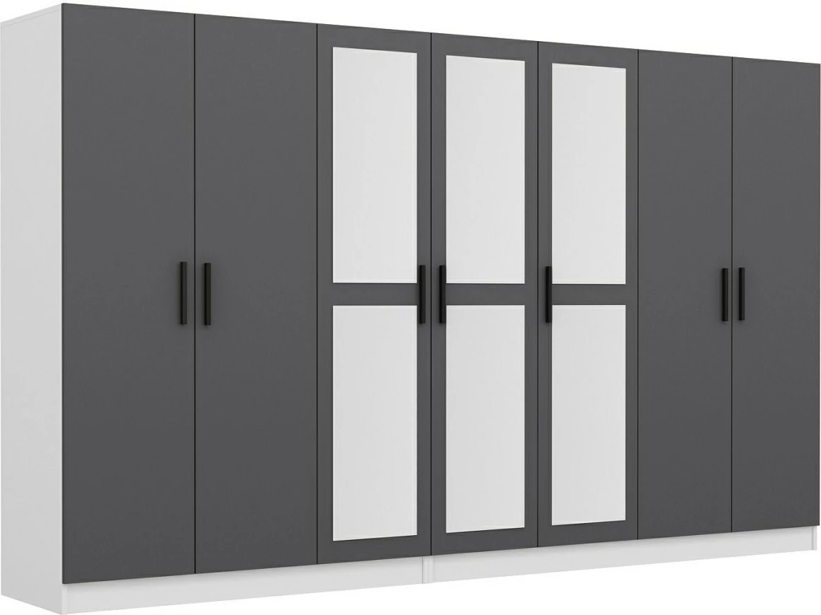 Dollap Skye Decor, ngjyrë antracit, 315x210x52cm