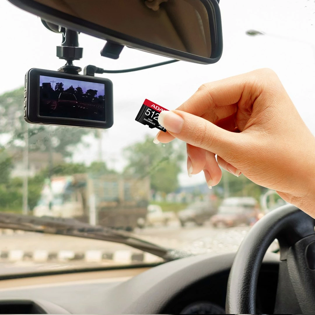 Kartelë memorie ADATA High Endurance 512 GB MicroSDXC, e kuqe, me adapter