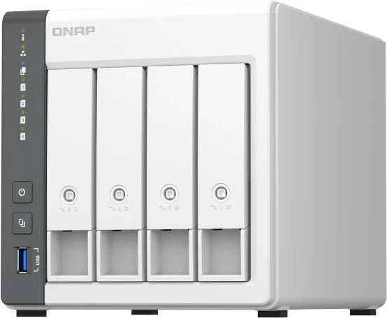 Server NAS Qnap TS-433, 4GB RAM, 4 disqe,  i bardhë