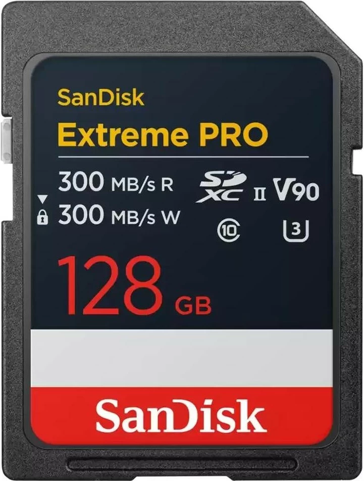 Kartelë SD SanDisk Extreme Pro 128GB UHS-II V90 8K