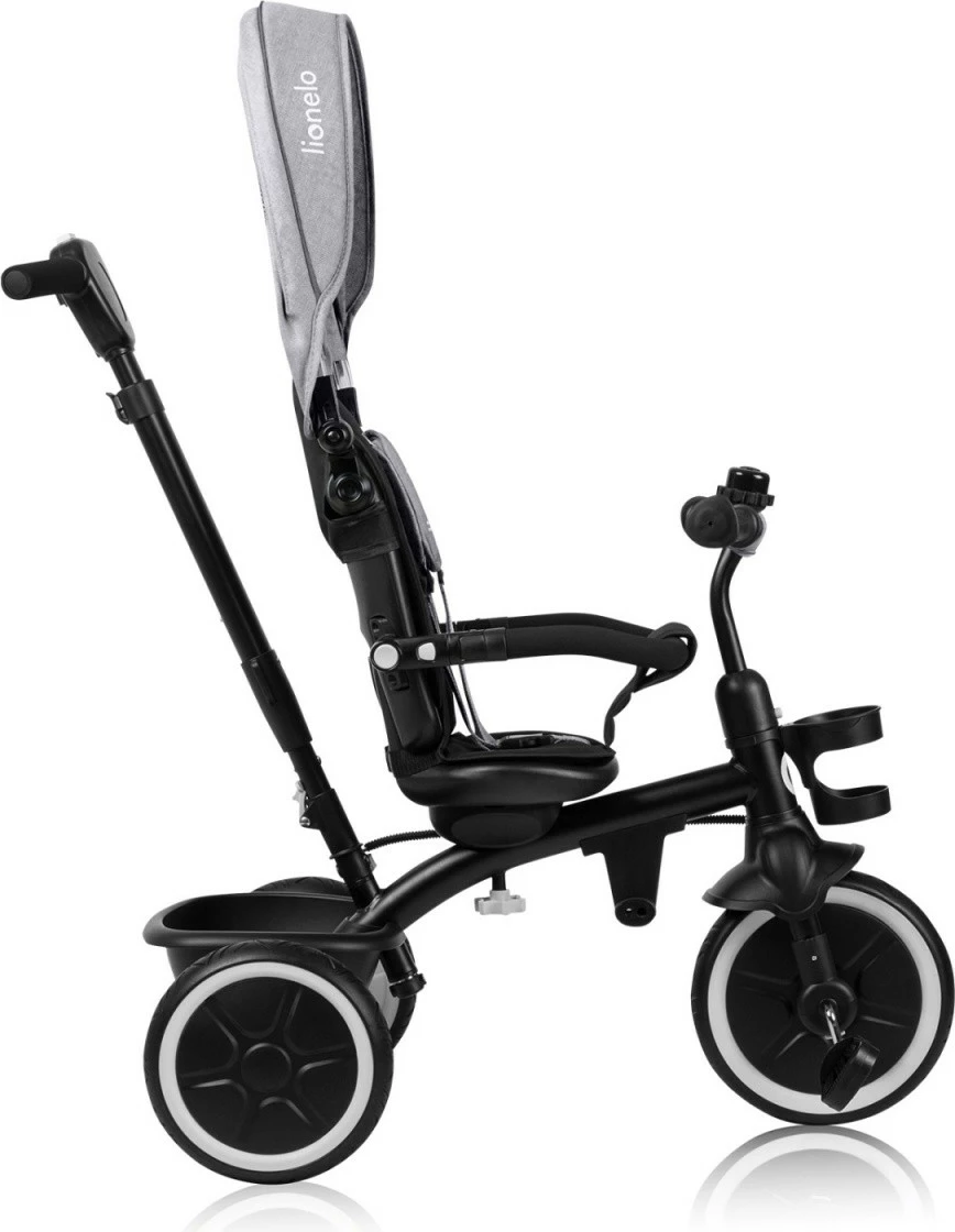 Tricikël Lionelo Berry Grey Stone për fëmijë, Gri