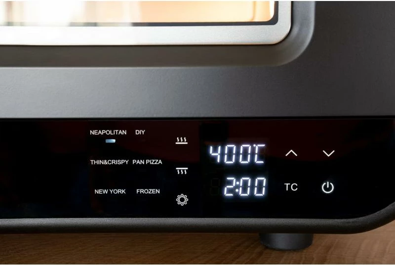 Furrë pice elektrike, UNOLD, Don Luigi 68815, deri 400°C, e zezë, set me gur pice, lopatë, tepsi e prerëse