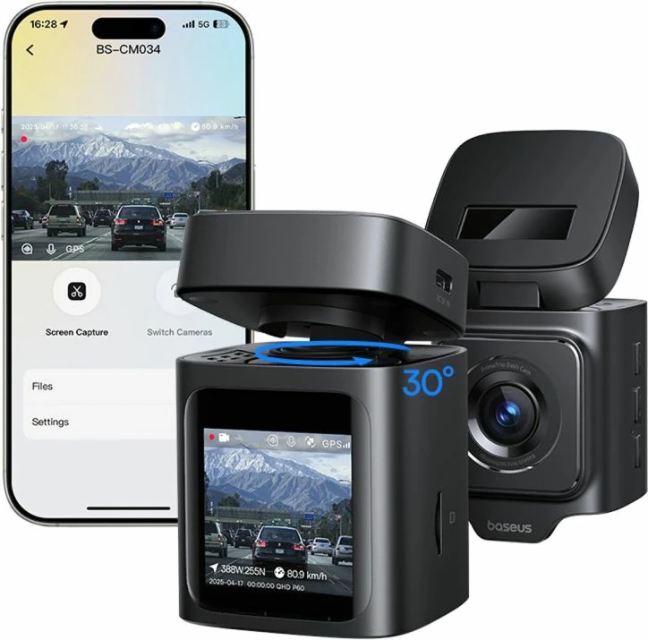 Kamerë veture Baseus PrimeTrip VD1 Pro 4K, e zezë