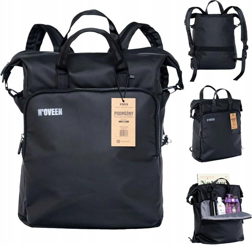 Çantë shpine N'OVEEN CTB300, poliestër, e zezë