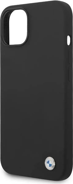 Mbështjellës BMW BMHCP14SSILBK për iPhone 14, 6.1", silikon, i zi