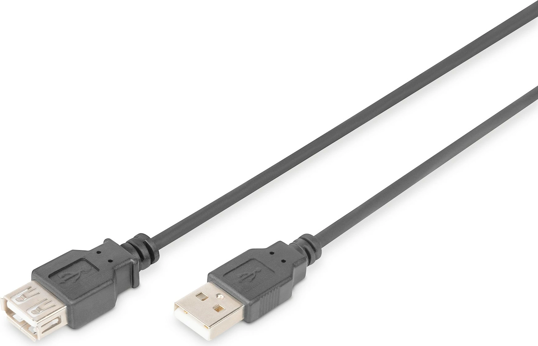 Kabëll USB zgjatës Digitus 5m, USB 2.0, USB A mashkull/femër, e zezë