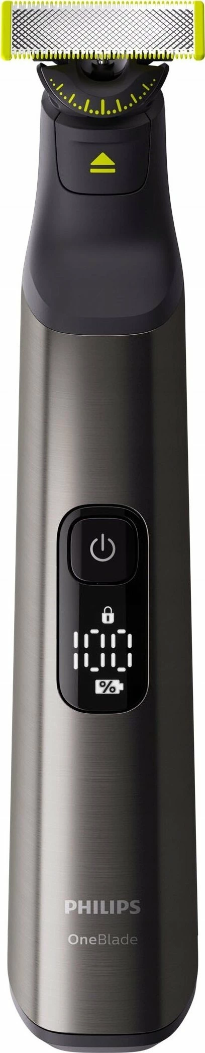 Makinë rroje Philips OneBlade Pro 360 QP6652/61, për fytyrë & trup, 120 min bateri, IPX7, gri, set me krehër preciz 20 gjatësive