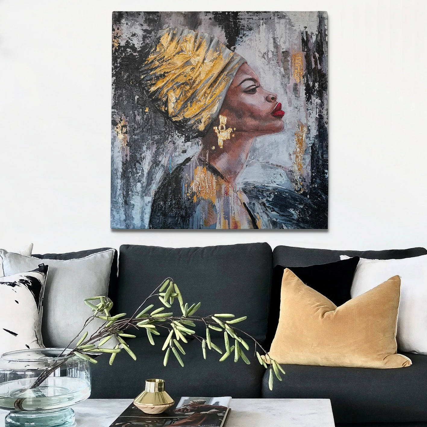 Pikturë dekorative me vaj, Wallity, OPL340522 - 7070