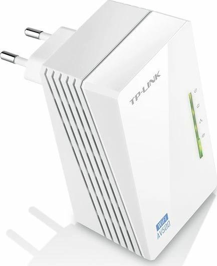 Adapter powerline TP-Link TL-WPA4220 AV600 Wi‑Fi 300Mbps 2xLAN, i bardhë, paketë e vetme