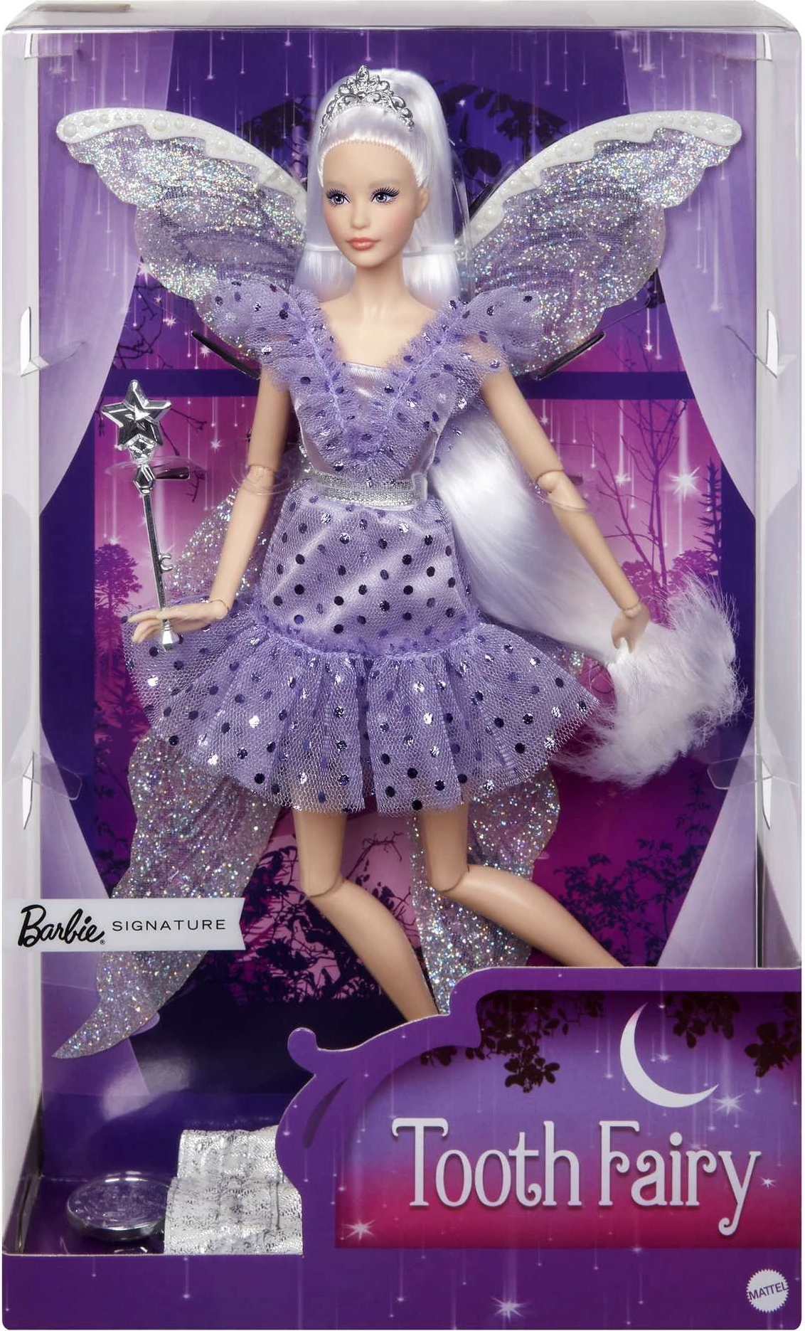Lodër Barbie Mattel Tooth Fairy, 330 mm, periwinkle