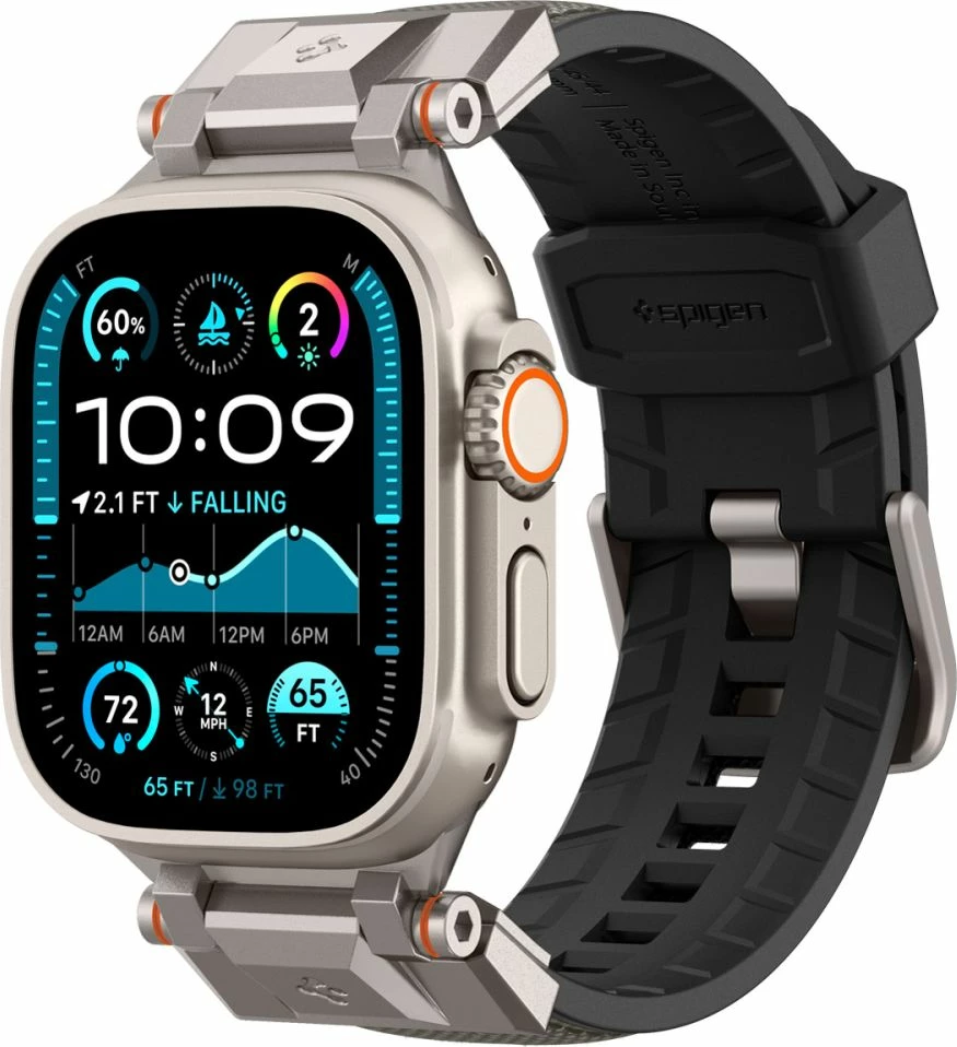 Rrip për Apple Watch Spigen DuraPro Armor, 44/45/46/49 mm, Gri