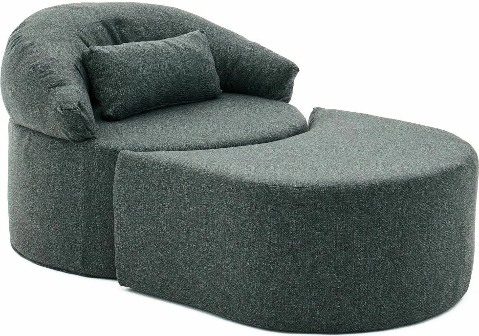 Krevat-karrige një vendës, Pitta, ngjyrë antracit, Atelier del Sofa