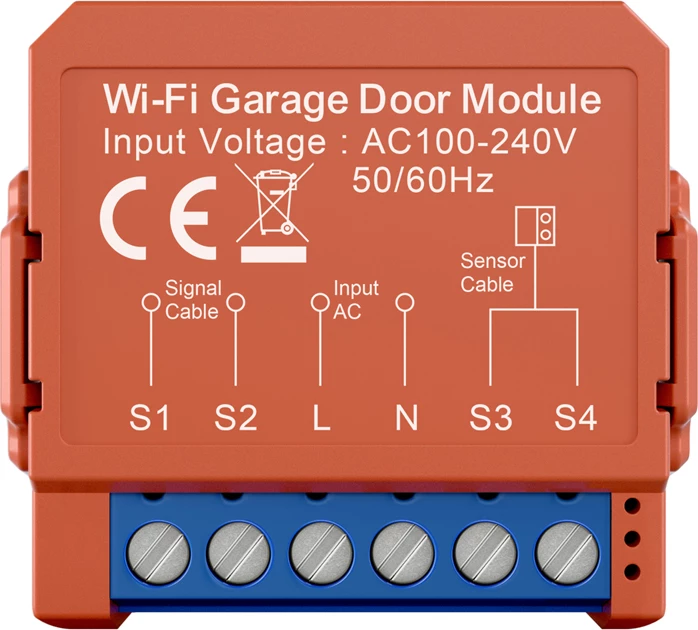 modul Wi‑Fi për derë garazhi, Avatto GDS16, kompatibil me Tuya Smart Life dhe asistentë zëri, AC 100‑240V, sensor 5 m