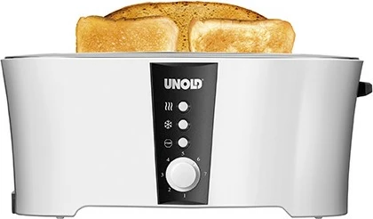 Tostues UNOLD Design Dual, 4 feta, 1350W, i bardhë