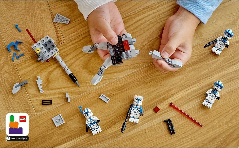 Set ndërtimi LEGO Star Wars 501st Clone Troopers, 119 pjesë, shumëngjyrësh