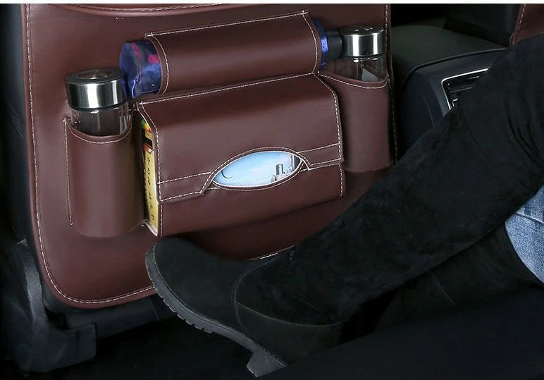 Organizues ulëse makine Hurtel, eko-lëkurë, me tavolinë të palosshme, i zi