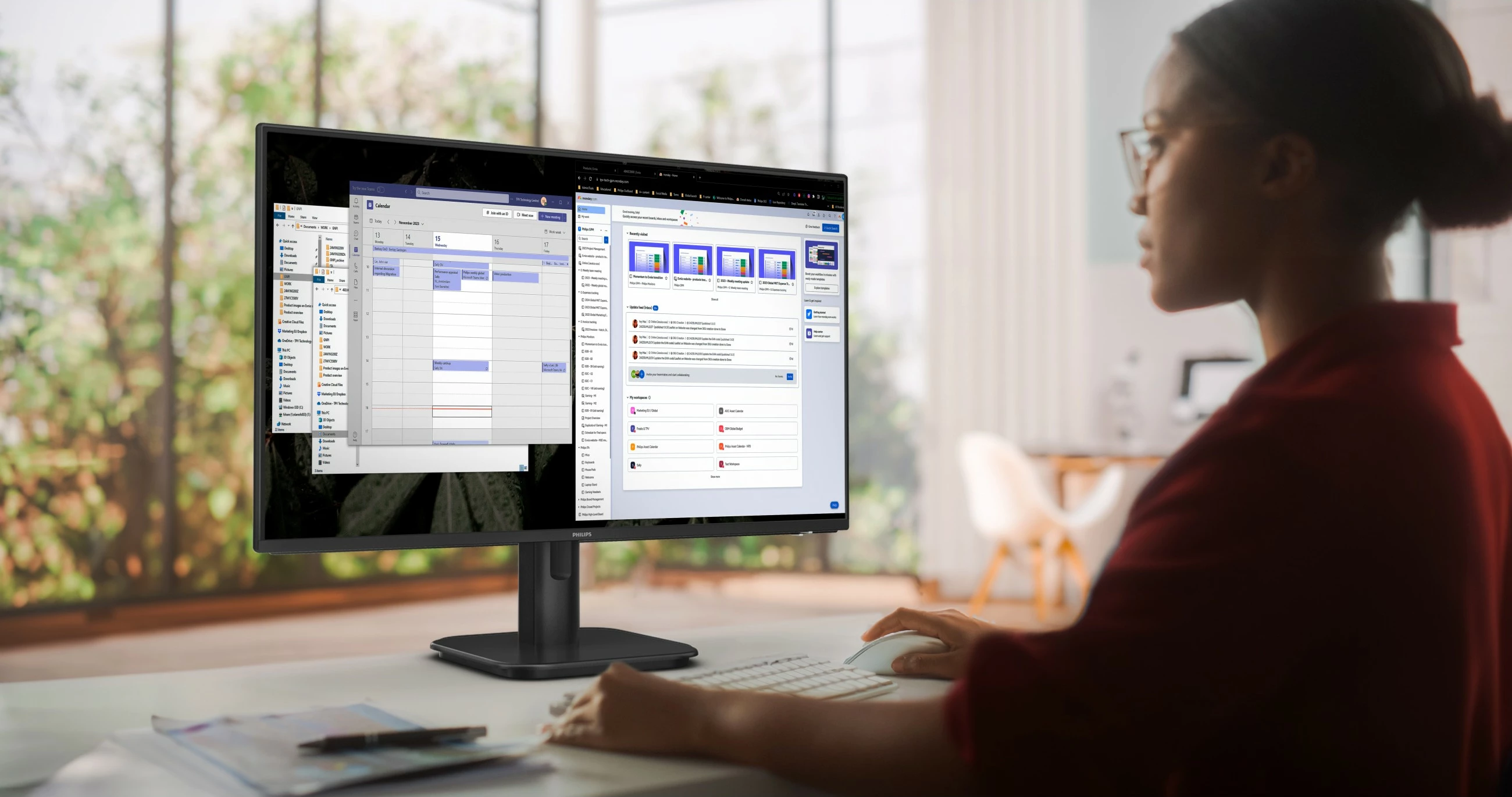 Monitor Philips 1000 series 27E1N1100A/00, 27", Full HD, LCD, i zi