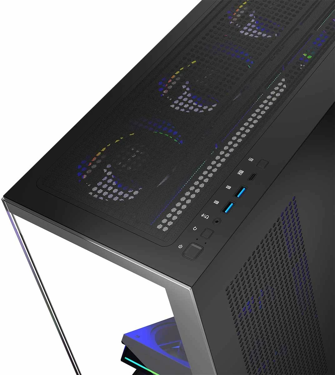 Kasë MODECOM STELLAR 8F ARGB, Midi Tower, e zezë