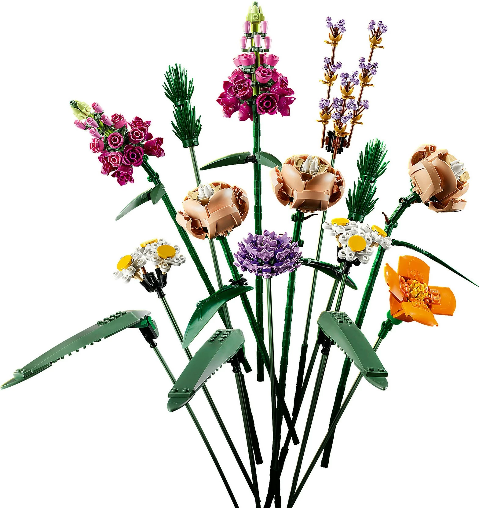 Set ndërtimi LEGO ICONS Flower Bouquet, 756 pjesë, shumëngjyrësh