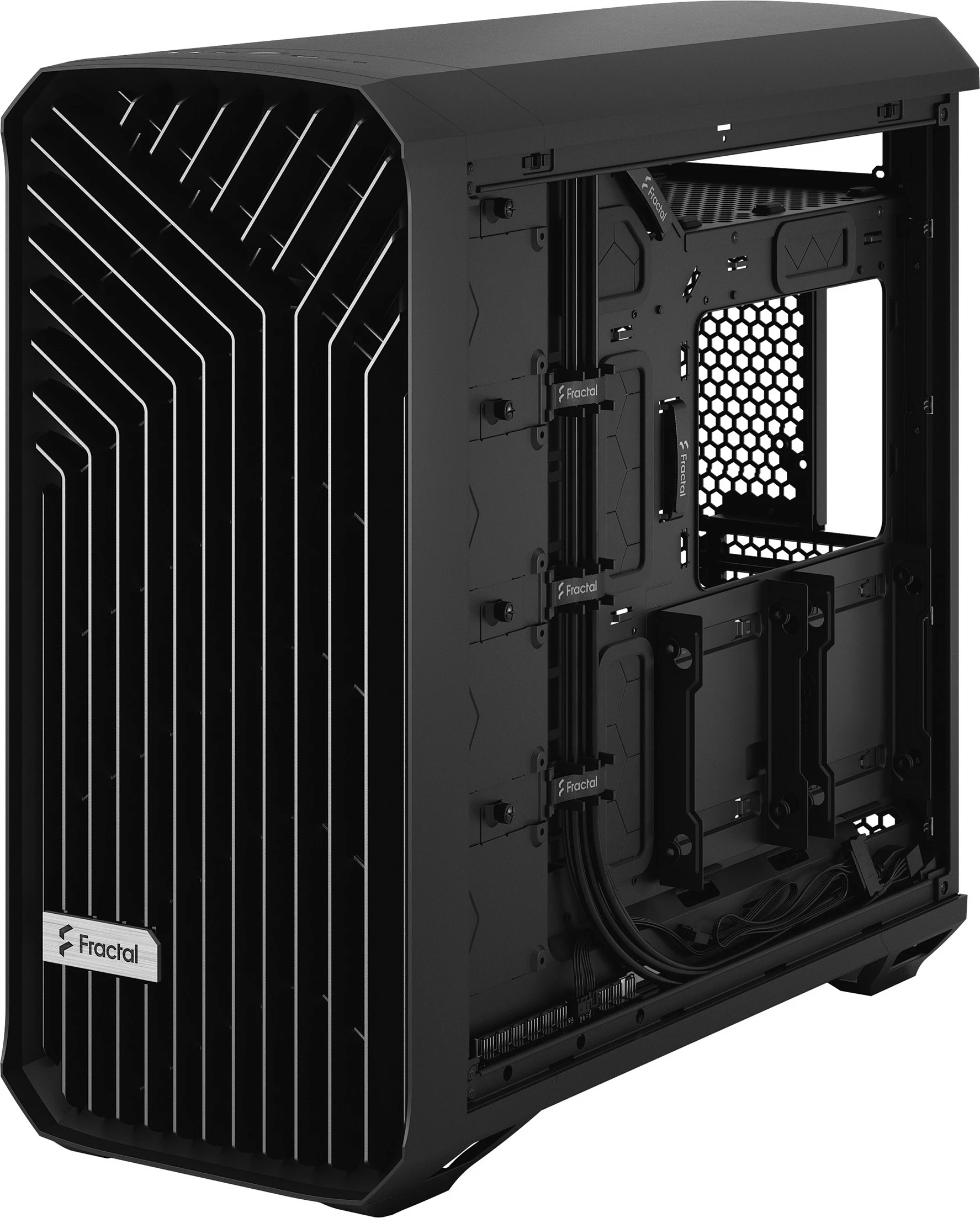 Kasë Fractal Design Torrent, Tower, PC, ATX, EATX, ITX, micro ATX, SSI CEB, Steel, Gaming, e zezë