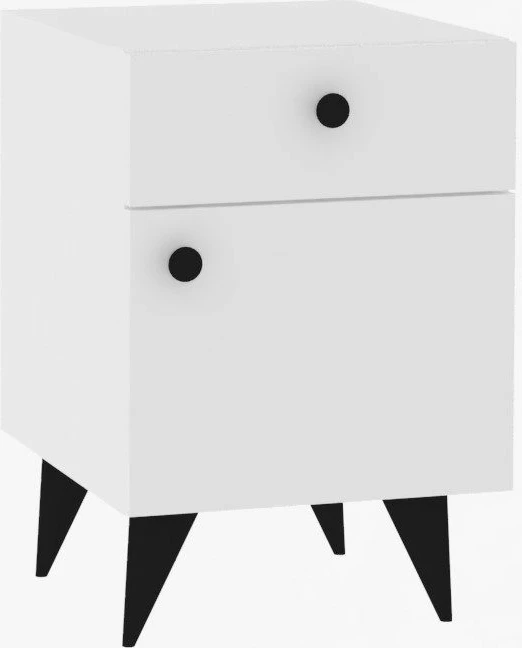 Komodinë natës Hanah Home, Pila, e bardhë