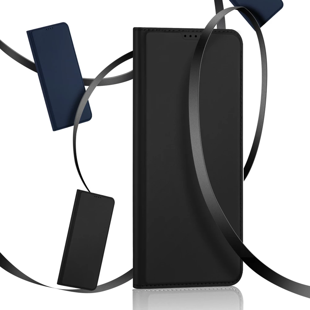 Mbështjellës Dux Ducis Skin Pro për Realme 10 Pro, me kapak, xhep kartelash dhe funksion standi, Blu