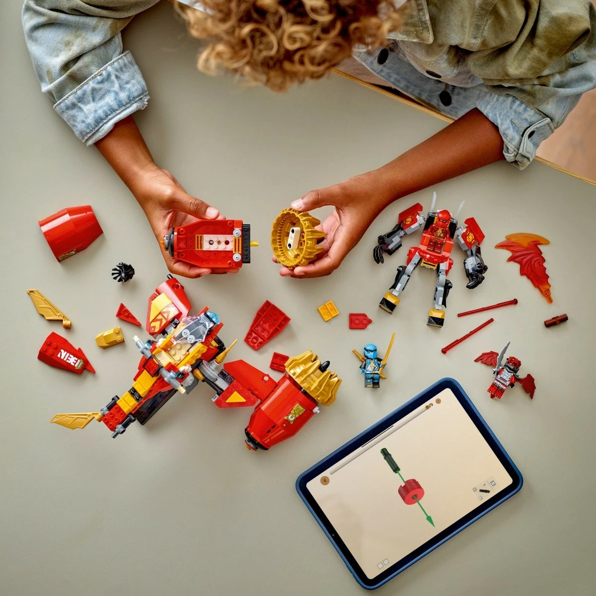 Set ndërtimi LEGO Ninjago Storm Rider Mech Kai 71830, 333 pjesë