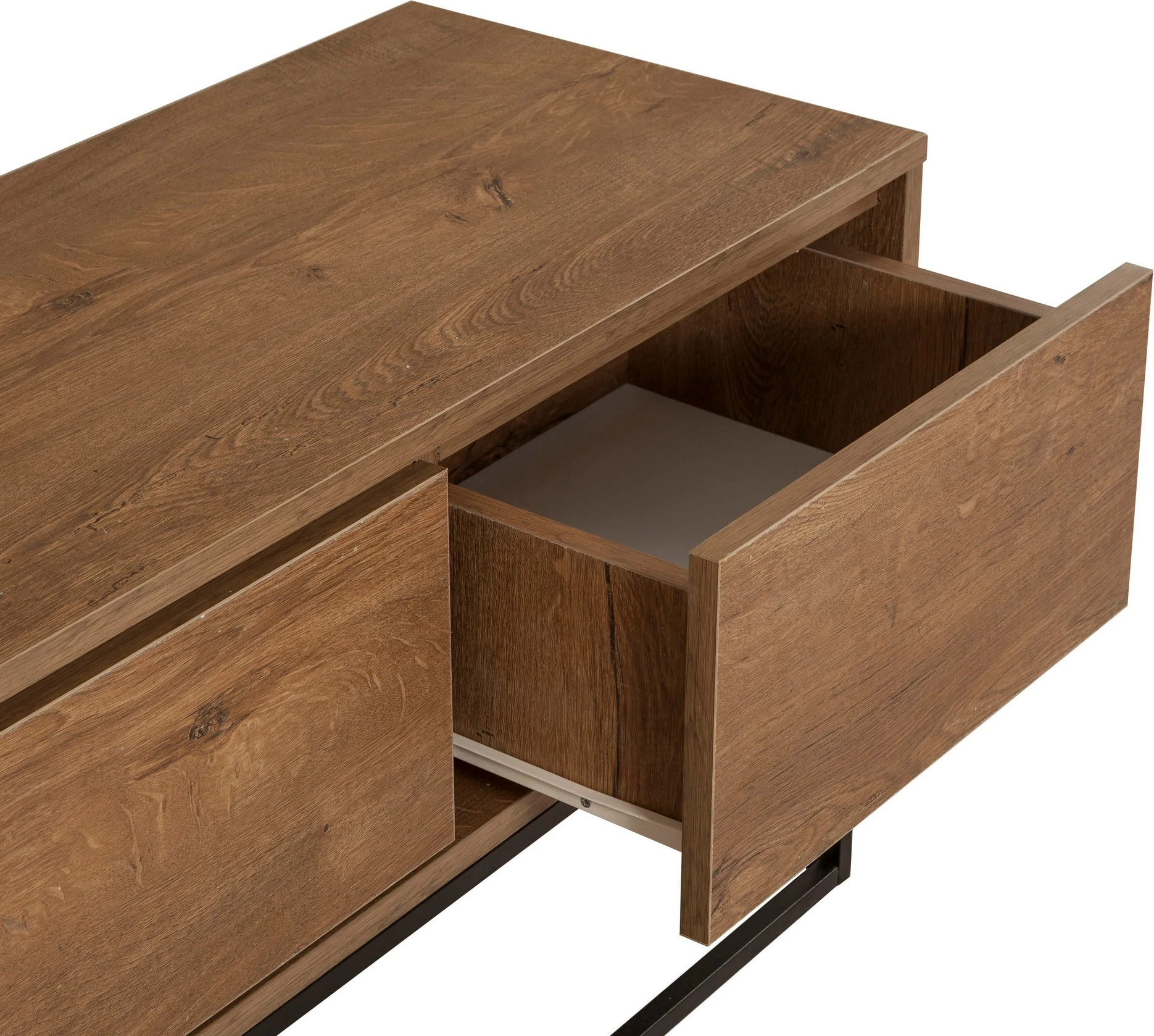 Set mobiljesh për dhomë dite Skye Decor, Laxus Takım 16, ngjyrë arrë dhe e zezë