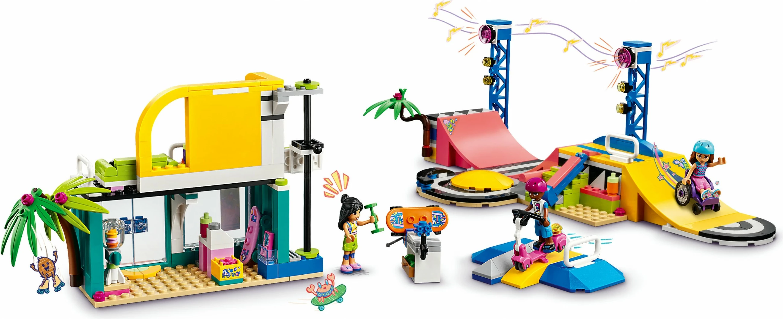 Set ndërtimi LEGO Friends Skate Park, 431 pjesë, Multikolor