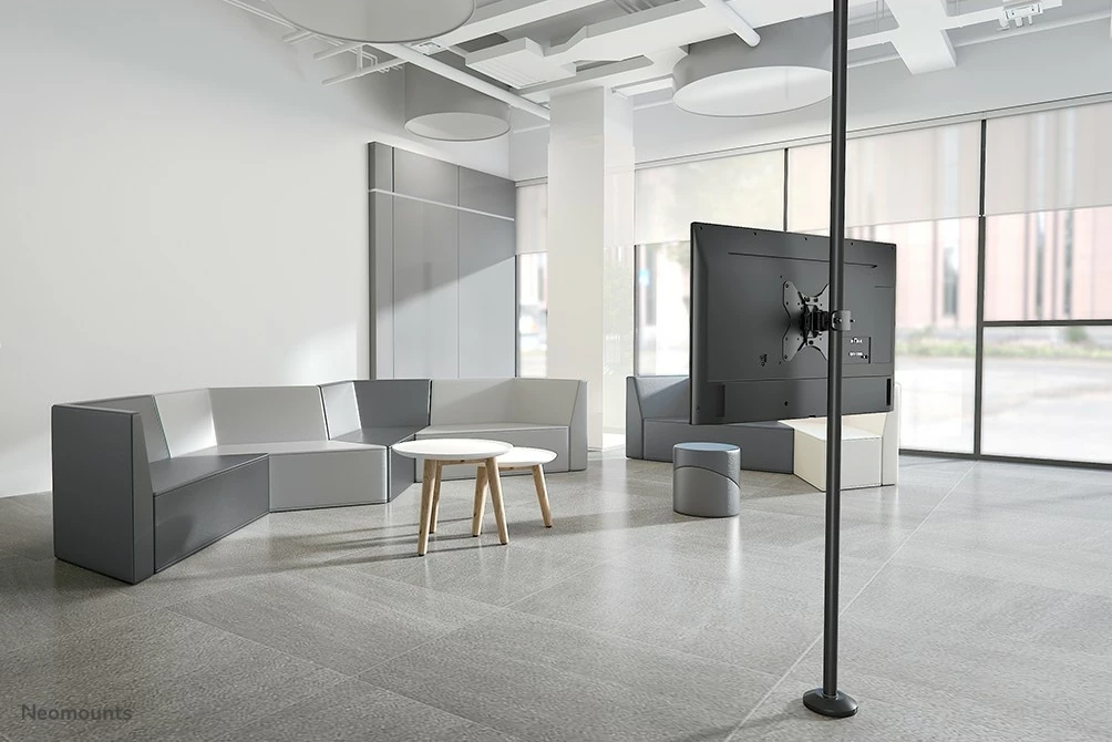 Mbajtës monitori Neomounts FL40-430BL12, për 23-42 inç, 25KG, i lëvizshëm, i zi