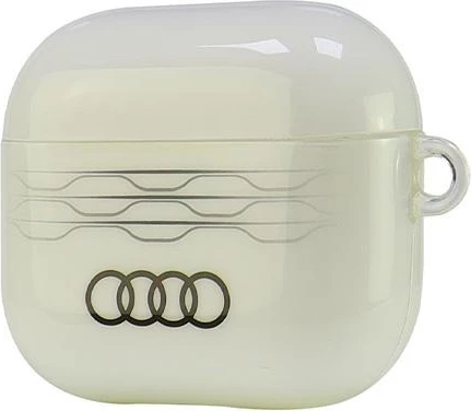Mbështjellës Audi IML Geometric Pattern për AirPods 3, i bardhë