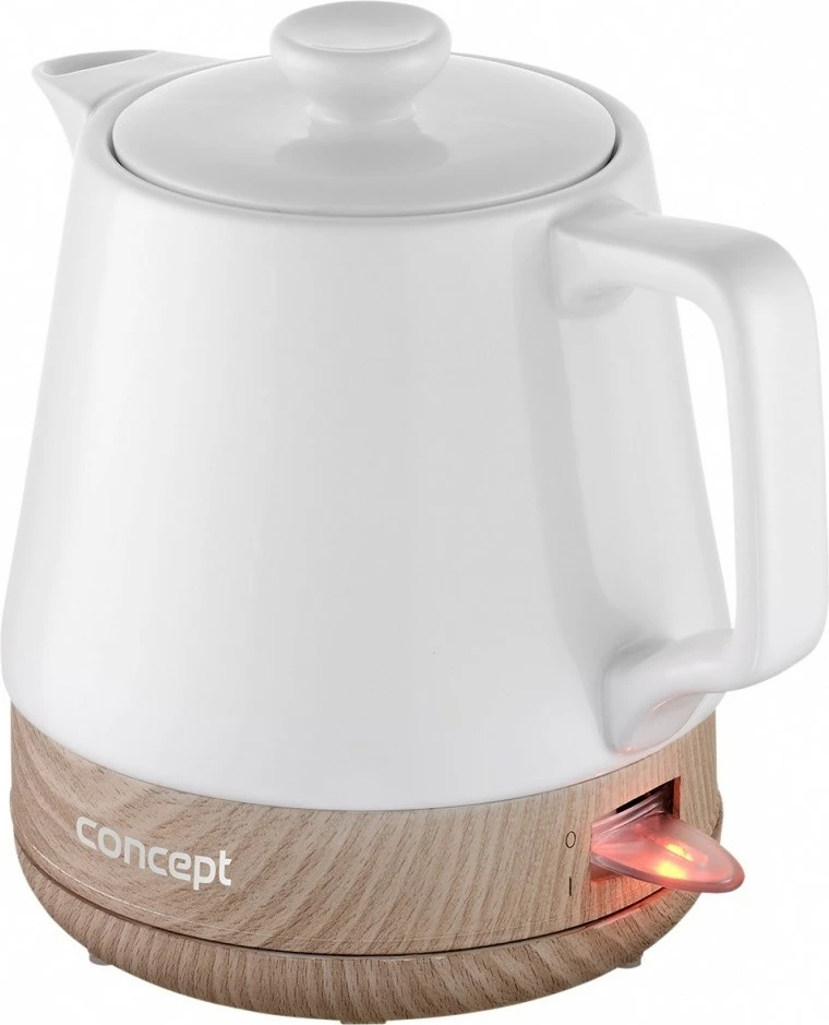 Ibrik elektrik qeramike Concept RK0060, 1L, Bardhë