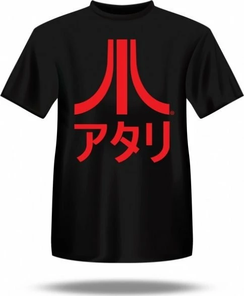 T-shirt Force India Atari Japanese Logo, prerje regular, mëngë të shkurta, madhësia M, e zezë