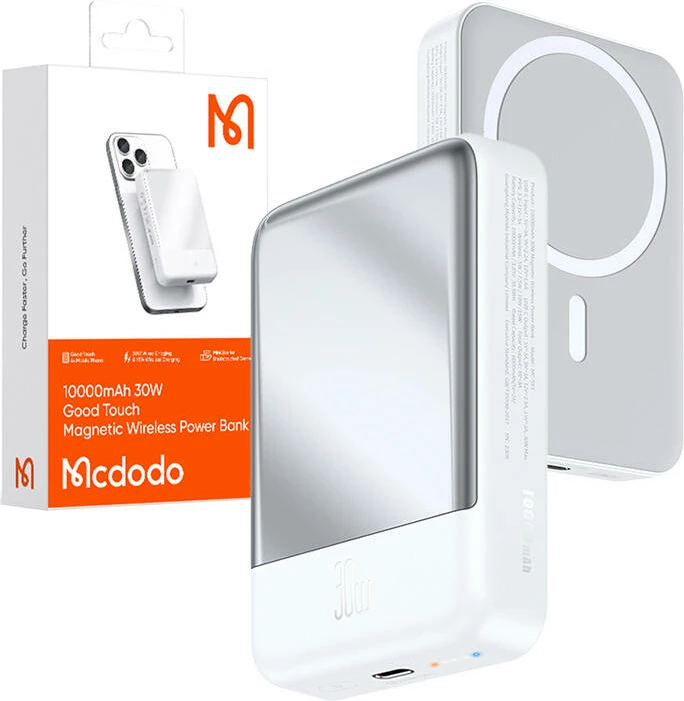 Powerbank Mcdodo MC-5930, 10000mAh, 30W, i bardhë