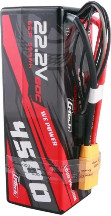 Bateri LiPo Gens ace G-Tech 4500mAh 6S1P 22.2V 60C HardCase për makina RC