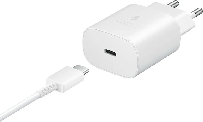 Karikues i shpejtë Samsung Galaxy, USB Type-C 25W, 1m, bardhë