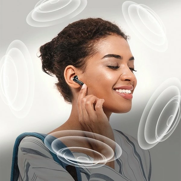 Kufje Bluetooth AWEI TP97 TWS, in-ear, Bluetooth 5.4, me etui karikimi, e zezë