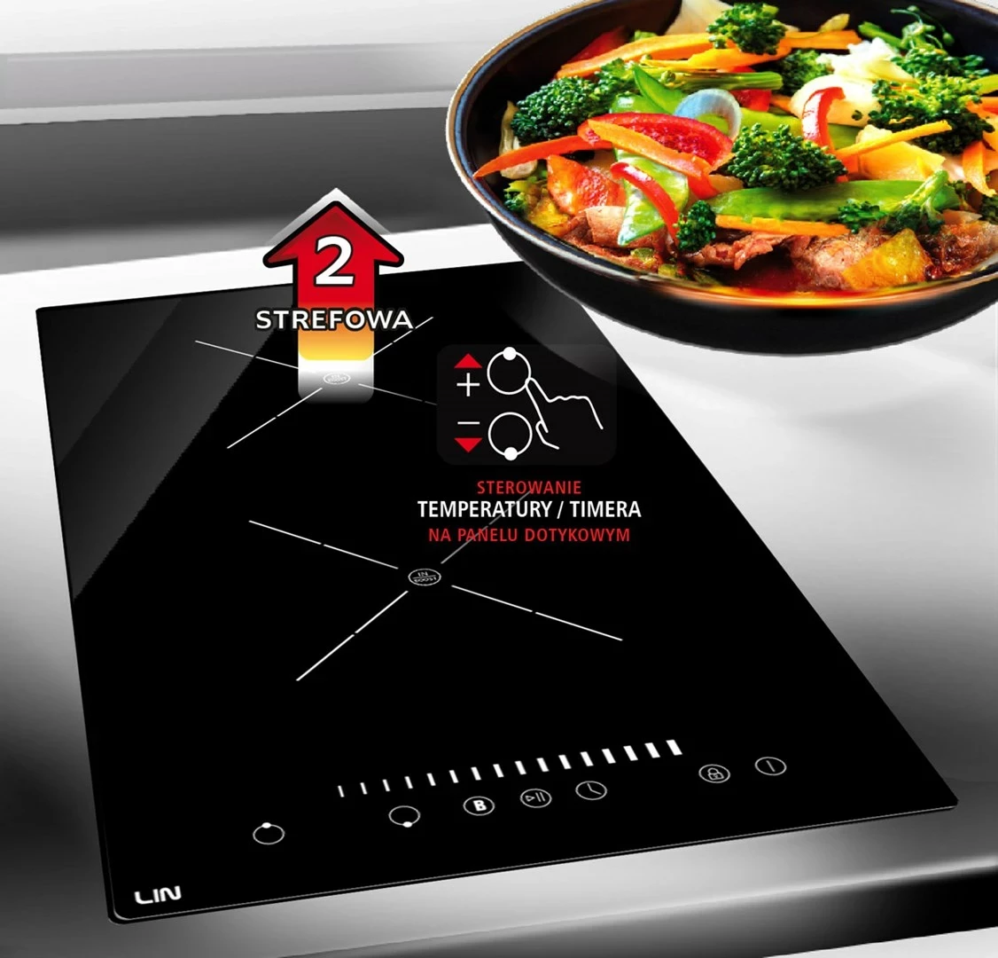 Pllakë induksioni LIN LI-A23511, 3500 W, E zezë