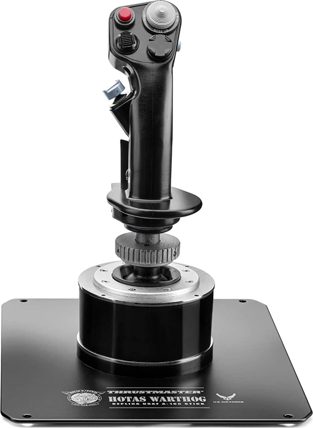 Joystick fluturimi Thrustmaster Warthog Flight Stick, USB, 19 butona, bazë metalike, i zi