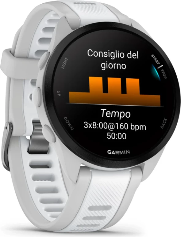Smartwatch Garmin Forerunner® 165 Music Mist Grey/Whitestone