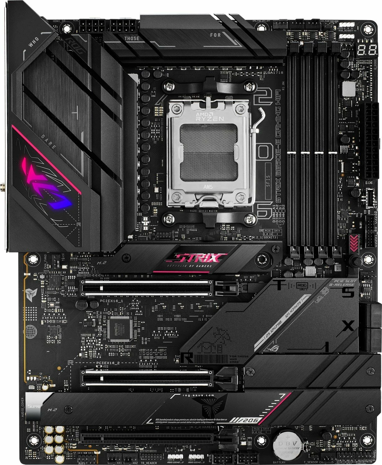 Pllakë amë Asus ROG Strix B650E-E Gaming WiFi ATX DDR5 PCIe 5.0 WiFi 6E, e zezë
