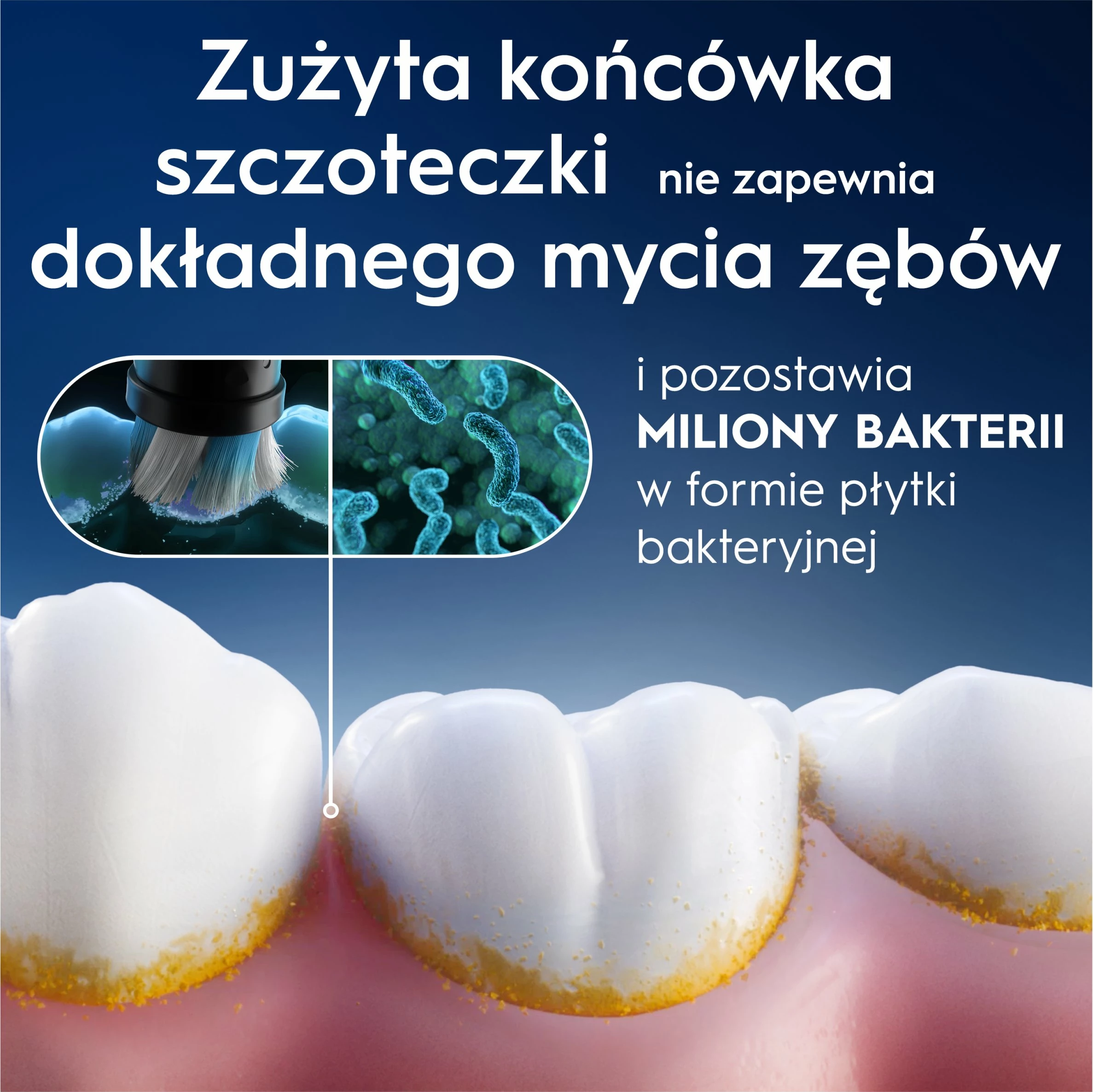 Koka furçe elektrike Oral-B iO Interdental Clean, 2 copë, e bardhë