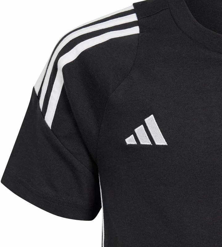 Fanellë për fëmijë adidas Tiro 24, e bardhë dhe e zezë
