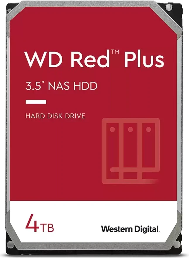 Hard disk HDD Western Digital Red Plus,  3.5", 4TB, Serial ATA III