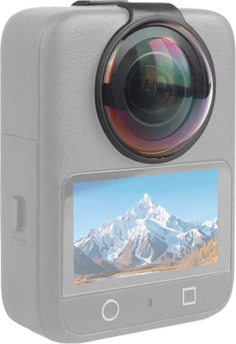 Mbrojtës lente xham i kalitur, Puluz PU791B, për DJI Osmo 360, AR hidrofobik Snap-On, i zi, set me pëlhura pastrimi